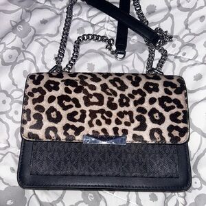 Michael Kors JADE GUSSET Collection / Animal Print Bag